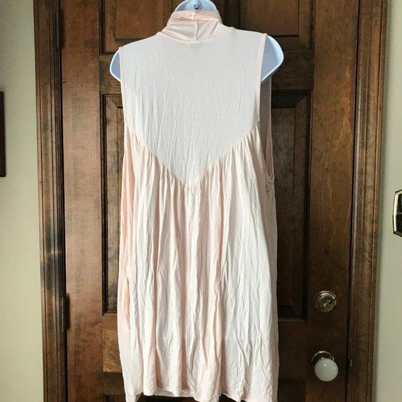 LOGO by Lori Goldstein Peach Draped Cowl Pullover Tunic Size 2X - Picture 7 of 13